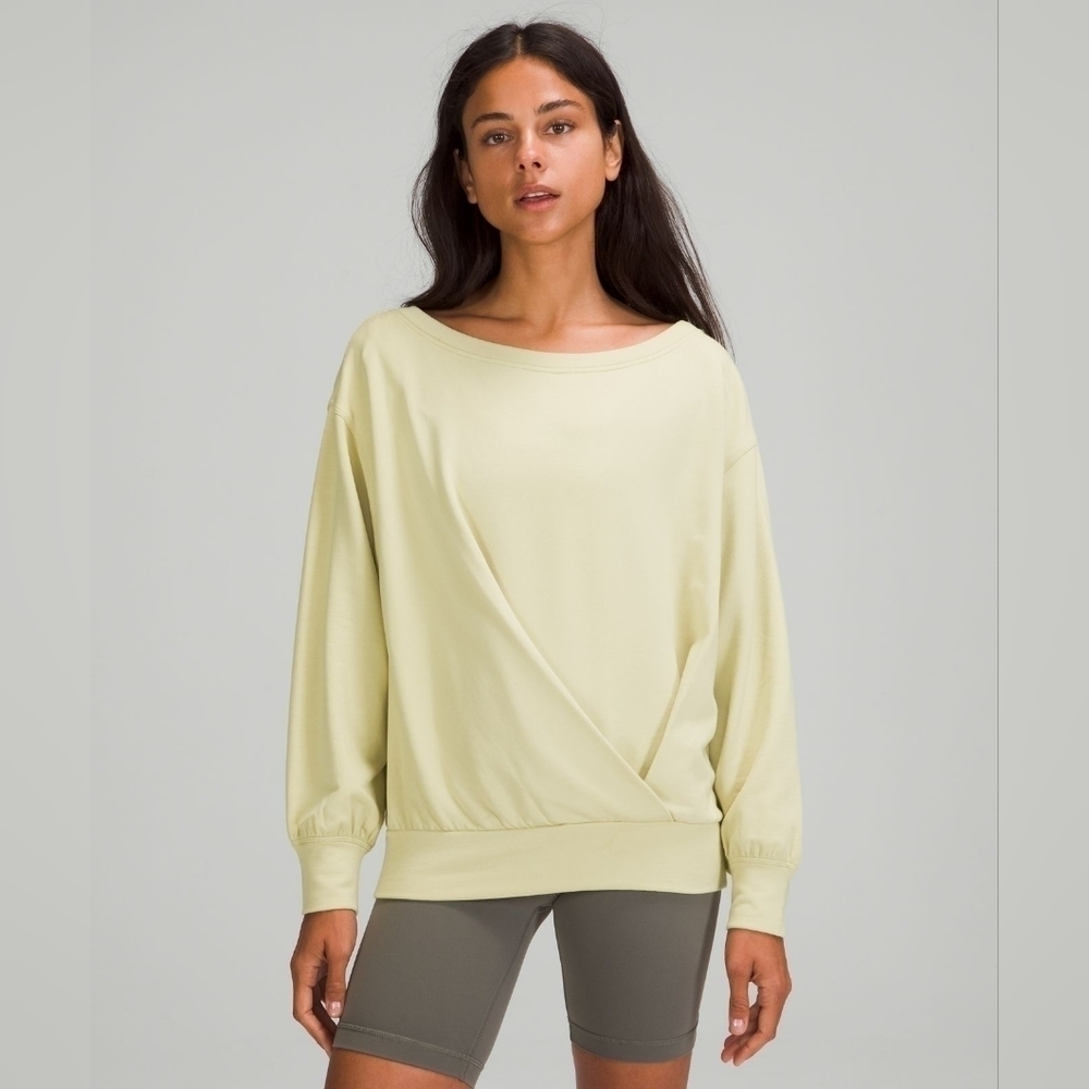 Lululemon Pleated Modal Fleece Pullover